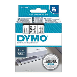 Ruban étiqueteuse Dymo fond transparent écriture noire 9 mm x 7 m