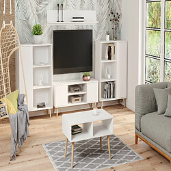 Avis HT MEUBLES Meuble TV style scandinave FLINT TV