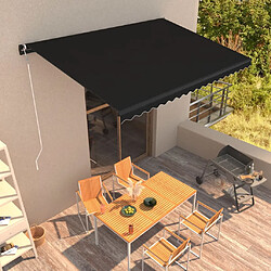 vidaXL Auvent automatique rétractable 500x300 cm Anthracite