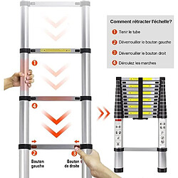 Acheter Échelle Télescopique 3.8M en Aluminium