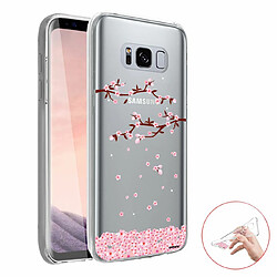 Evetane Coque Samsung Galaxy S8 360 intégrale avant arrière transparente Coque Samsung Galaxy S8 360 intégrale transparente Chute De Fleurs Tendance Evetane.