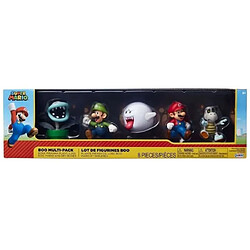 Pack de 5 Figurines - JAKKS PACIFIC - Super Mario Bros : Mario Boo! - 10 cm