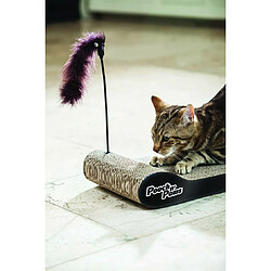 Avis Grattoir pour chats Perfect Griffes - Venteo™ – Tapis a gratter pour griffes - En carton - Adulte - Avec herbe à chat et plumeau