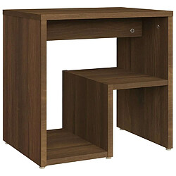 Avis Maison Chic Lot de 2 Tables de chevet - Tables de Nuit Chêne marron 40x30x40 cm Bois ingénierie