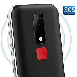 Avis Geemarc Téléphone Portable Senior - Compatible Appareils Auditifs - Bouton SOS Noir