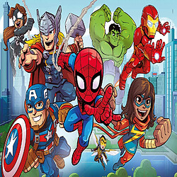 Clementoni Play for Future-Marvel Super Hero-24 pièces Maxi-Puzzle Enfant-matériaux 100% recyclés-fabriqué en Italie, 3 Ans et Plus, 20262