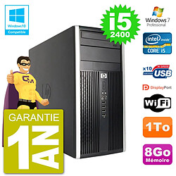 PC HP 6300 MT Intel Core i5-2400 RAM 8Go Disque Dur 1To Graveur DVD Wifi W7 · Occasion 