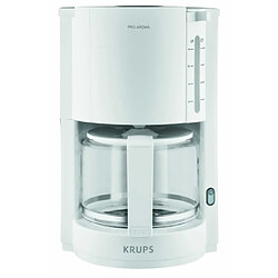 Krups F30901 Cafetière Electrique 1050W 1L 60dB Acier Inoxydable Blanc