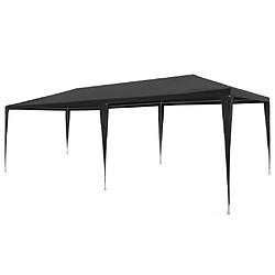 vidaXL Tente de réception 3x6 m PE Anthracite