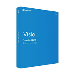 Microsoft Visio 2016 Standard - Clé licence à télécharger - Livraison rapide 7/7j Logiciel à télécharger (lien de téléchargement officiel et clé d'activation authentique). Livraison ultra rapide !