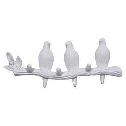 Creative Oiseaux Muraux Art Cintre Cap Titulaire De Stockage Décor À La Maison Cadeau Blanc 3 Oiseau