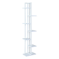 Helloshop26 Support de plantes à 6 niveaux 150 x 34 x 21 cm blanc 03_0007693