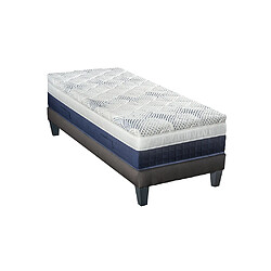 Bellecour Ensemble Castellane Ensemble CASTELLANE 90x190 cm | Matelas Mémoire de forme + Sommier Bois