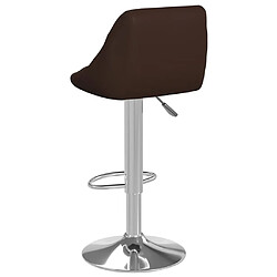 Acheter vidaXL Tabourets de bar lot de 2 marron similicuir