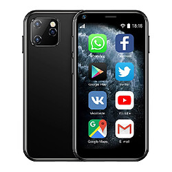 Smartphone Ultra Mince 2.5 Pouces Quad Core Bluetooth Wifi Dual SIM 1GB+8GB 3G + SD 32Go Noir YONIS