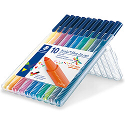 STAEDTLER Feutres triplus BRILLIANT COLOURS, étui de 10 () 