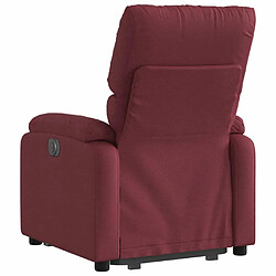 Acheter Maison Chic Fauteuil Relax pour salon, Fauteuil inclinable électrique rouge bordeaux tissu -GKD61431