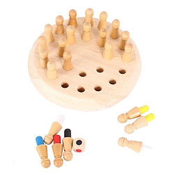 Totalcadeau Plateau de jeu de mémoire en bois avec 24 pions jeu Montessori