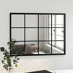 Avis Maison Chic Miroir mural | Miroir Décoration pour Maison Salle de Bain noir 80x60 cm métal -GKD91803