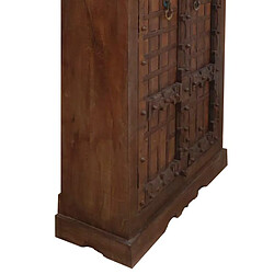 Acheter Pegane Armoire, placard en bois coloris marron - Longueur 118 x Profondeur 42 x Hauteur 217 cm