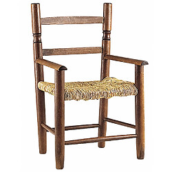 Aubry Gaspard Fauteuil enfant en bois de hêtre Marron. Fauteuil enfant en bois de hêtre Marron