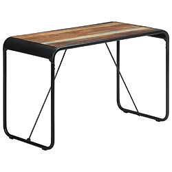 vidaXL Table de salle à manger 118x60x76cm Bois de récupération massif 