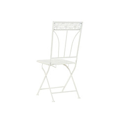 Chaise de jardin DKD Home Decor Métal Blanc (40 x 48 x 93 cm) pas cher