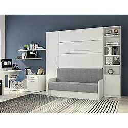 Inside 75 Composition lit escamotable blanc mat SOFA AUTOMATICA MECANIQUE SEDAC MERAL