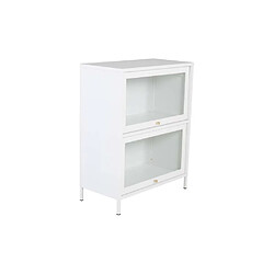 Venture Home Commode 2 portes en acier Bakal blanc.