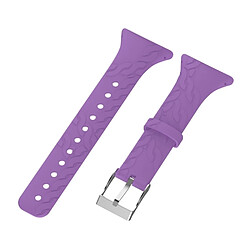 Wewoo Bracelet pour montre connectée Dragonne de remplacement femme en silicone SUUNTO M1 / M2 / M4 / M5 Violet