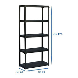 TOOD Etagere 5 tablettes dimensions h176x90x40