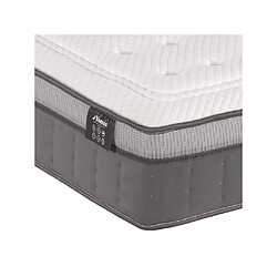 Acheter Vente-Unique Ensemble 140 x 190 cm sommier coffre blanc + matelas ressorts ensachés 7 zones et mémoire de forme ép.30cm - ASGARD de YSMÉE