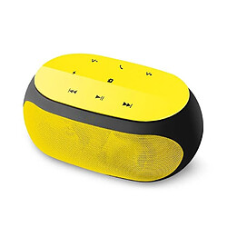 Yonis Enceinte Bluetooth Sans Fil Avec Boutons Tactiles Et Support Auxiliaire Enceinte Bluetooth Sans Fil Avec Boutons Tactiles et Support Auxiliaire TF Jaune YONIS