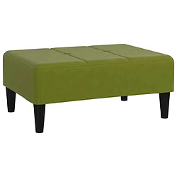 vidaXL Repose-pied Vert clair 78x56x32 cm Velours