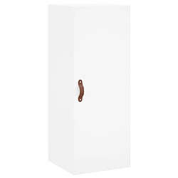 Maison Chic Armoire murale,Meuble de Rangement,Armoire Suspendue blanc 34,5x34x90 cm -MN76772