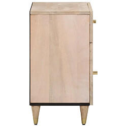 Avis Maison Chic Table de chevet, Table de Nuit, Meuble de Rangement 50x33x60 cm bois de manguier massif