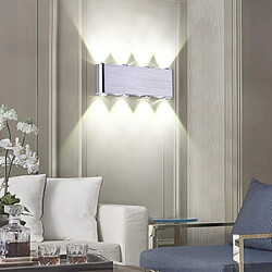 Stoex Applique Murale Led Moderne 8W Applique Murale D'Intérieur en Aluminium, Pour Salon, Chambre À Coucher, Couloir, Blanc Froid