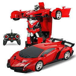 2 en1 RC Sport Transformation Voiture Robot Télécommandé Déformation Auto Jouet