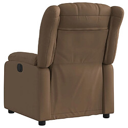 Avis Maison Chic Fauteuil Relax pour salon, Fauteuil inclinable Marron Tissu -GKD16519