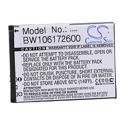 vhbw Batterie remplacement pour Sagem 194/07 SN4, 252636053, 252785306, 287079530, 287121652 pour smartphone (750mAh, 3,7V, Li-ion) 