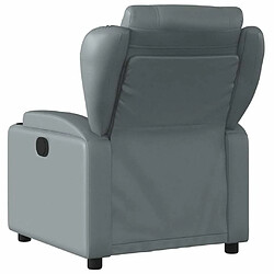 Maison Chic Fauteuil inclinable,Fauteuil luxe de relaxation Gris Similicuir -MN66651 pas cher