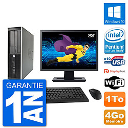 PC HP Compaq 6200 Pro SFF Ecran 22" G630 RAM 4Go Disque Dur 1To Windows 10 Wifi · Occasion 