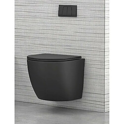 Karag WC Rimless suspendu MILOS 49x37x36 cm avec abattant soft-closing-Noir-Noir-37 -http://maisondelatendance.com/img/co/11.jpg-37