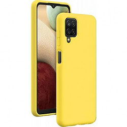 BigBen Connected Coque pour Galaxy A12 Rigide en Silicone Soft Touch Jaune