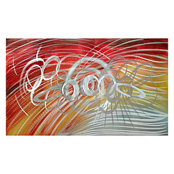 Tableau Peinture Abstraite Kuatéh Serpentin 100x60 cm Huile sur Toile d'Aluminium