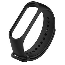 Wewoo Bracelet Montre Bracelet Caoutchouc En Silicone Bracelet Poignet Remplacement Pour Xiaomi Mi Band 3 (Noir) 