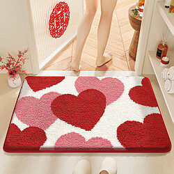 LUUCOZK Tapis de bain antidérapants absorbants à séchage rapide, décoration de salle de bain, motif 1-40x60cm 