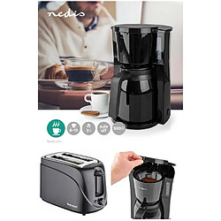 Techwood Cafetière Machine à café Electrique Isotherme NOIRE 1.5L 900W + Grille-pain NOIR 2 Fentes 700W pas cher 