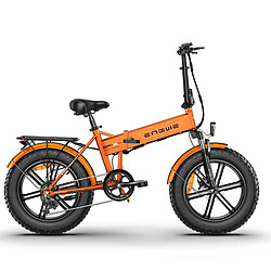 ENGWE EP-2 Pro Vélo électrique Pliable pour adultes, 20" 4.0 Fat Tire Dirt Bike, 750 W 48 V 13 Ah - Orange 