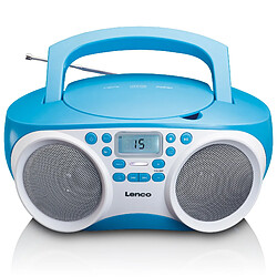 Lenco MINI CHAINE HIFI RADIO LECTEUR CD AVEC FONCTION MP3 ET USB - LIME BLANC BLEU